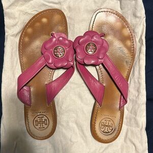 Tory Burch Flower Sandals Size 8